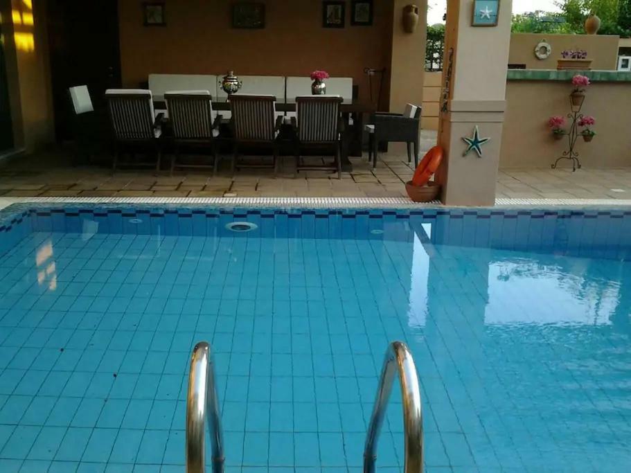 4-Seasons Pool Villa Near Meteora Trikala  Ngoại thất bức ảnh