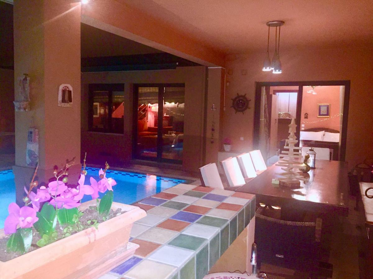 4-Seasons Pool Villa Near Meteora Trikala  Ngoại thất bức ảnh