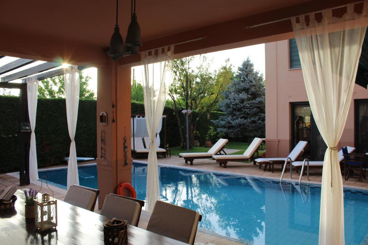 4-Seasons Pool Villa Near Meteora Trikala  Ngoại thất bức ảnh